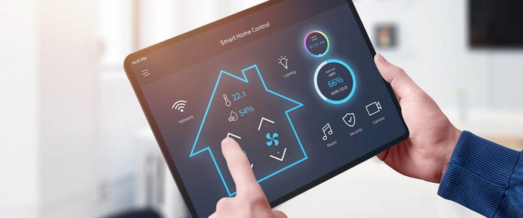 Smart home applications are mostly controlled via tablet.
