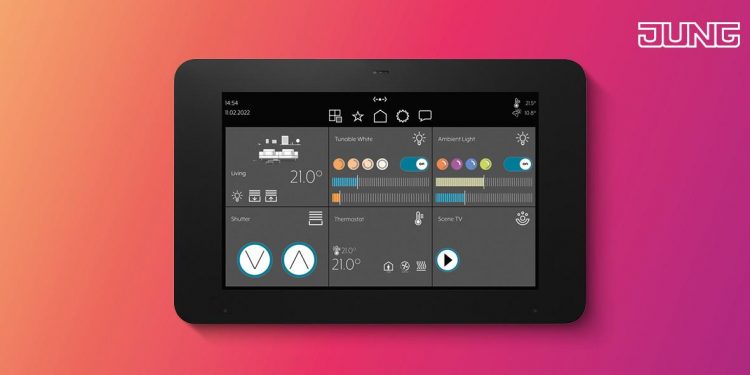 KNX-Systeme haben auch Steuerpanels