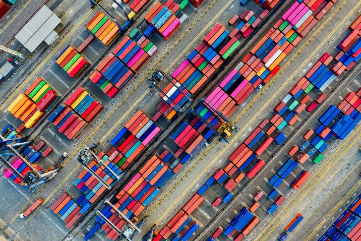 Container sind ein wichtiges Teil einer weltweiten Lieferkette