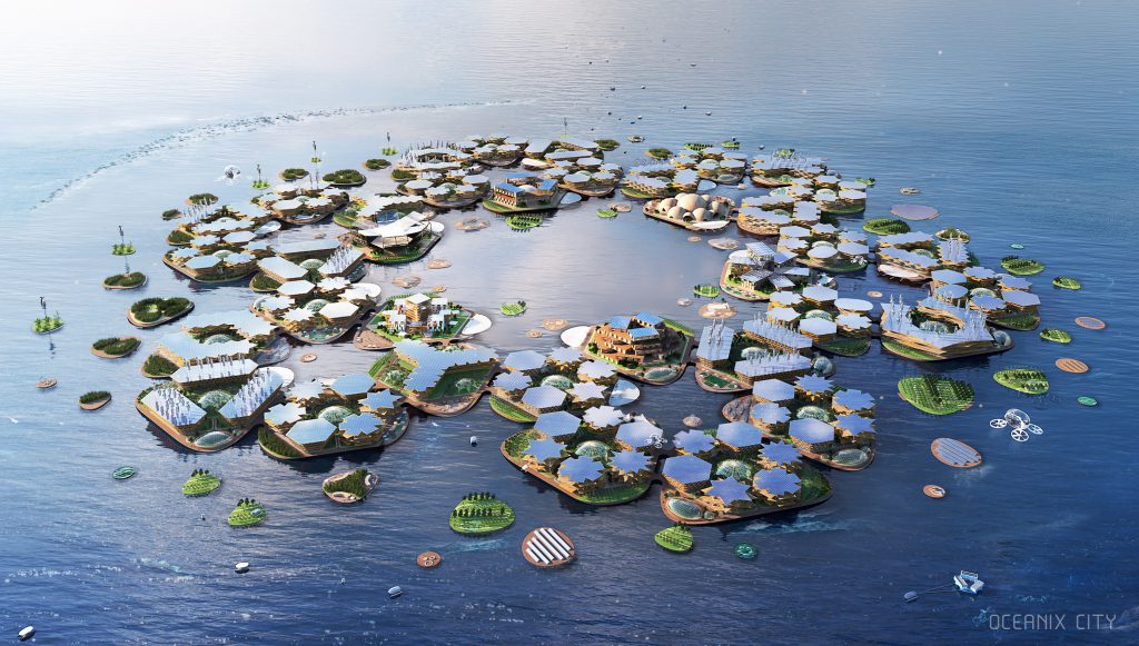 Floating cities are seen as a beacon of hope for the future of mankind.