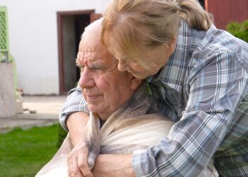 Care will increasingly take place at home – it has to. Cutting support for those affected and their relatives may save money in the short term, but ultimately the costs will simply be quietly shifted to other parts of the system. Credit: Shutterstock