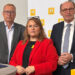 v.l.n.r.: Werner Beutelmeyer, Vorstand und Geschäftsführer des Market Instituts; Elisabeth Anselm, Geschäftsführerin Hilfswerk Österreich; Othmar Karas, Präsident Hilfswerk Österreich, bei der Präsentation der Studie. Credit: Hilfswerk Österreich