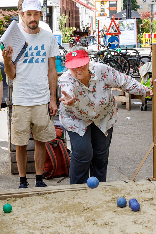 Fun & games at the boccia tournament. Credit: PROMENZ/Markus Morianz