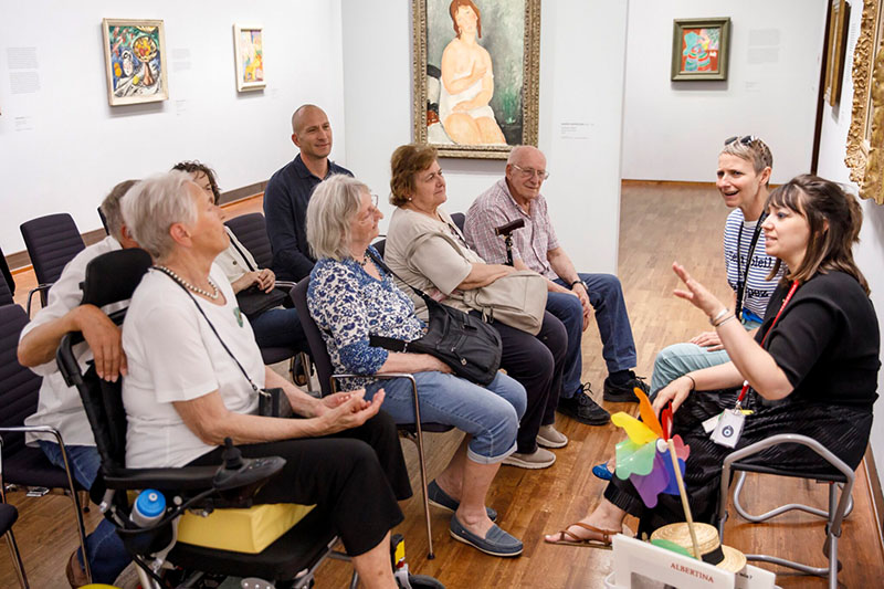 PROMENZ at the Albertina in Vienna, which offers special guided tours for people with dementia. Credit: PROMENZ/Markus Morianz